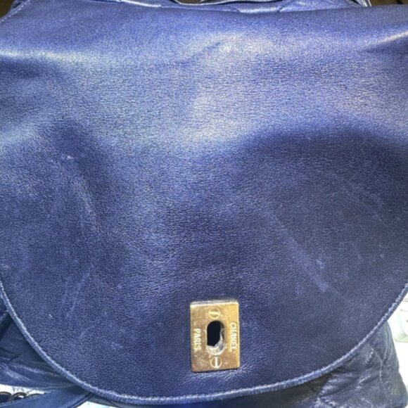 CHANEL Matelasse - Black Lambskin Backpack Tassel drawstring Gold hardware - Picture 10 of 12